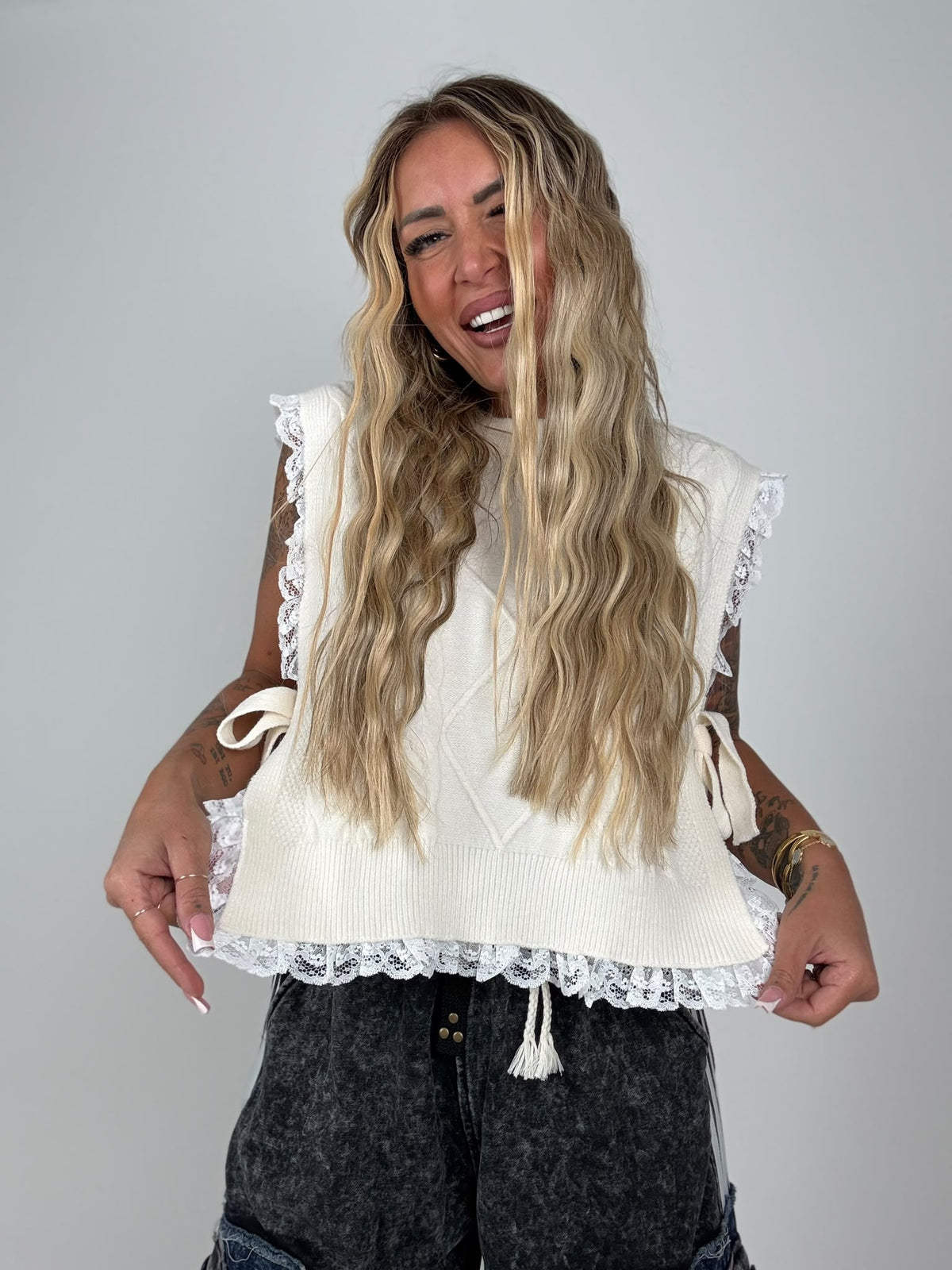 Gilet Merletto Da Amare Bianco ♥