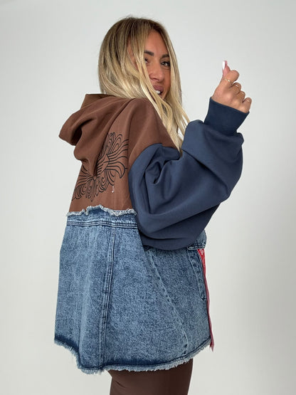 Felpa LondonStreet Denim &amp; Marrò ♥