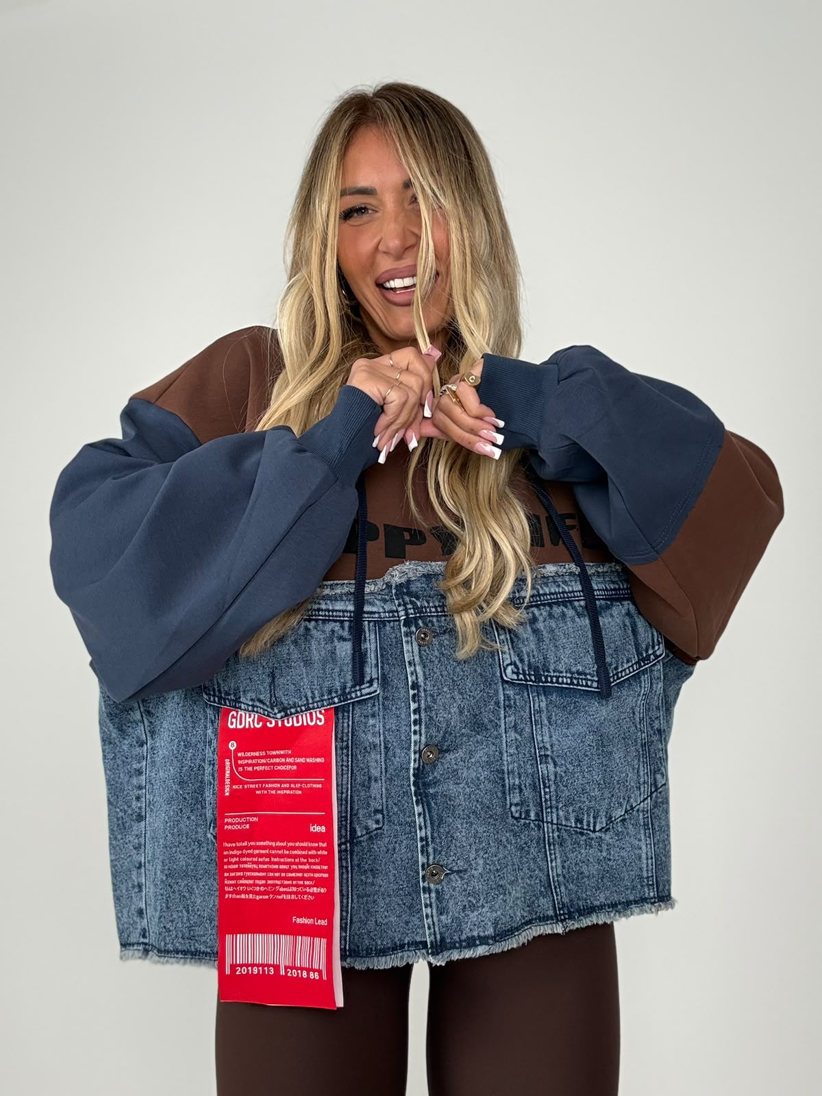 Felpa LondonStreet Denim &amp; Marrò ♥