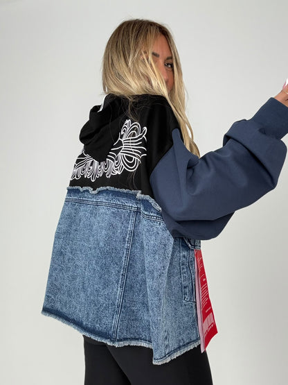 Felpa LondonStreet Denim &amp; Nera ♥