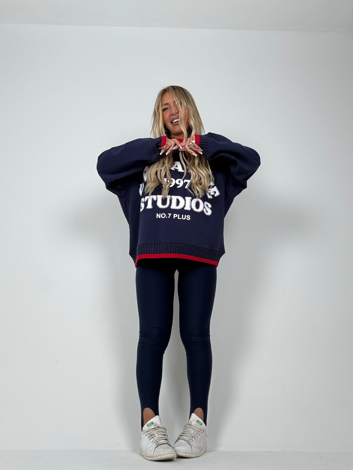 Legging Piedino Blu Navy ♡