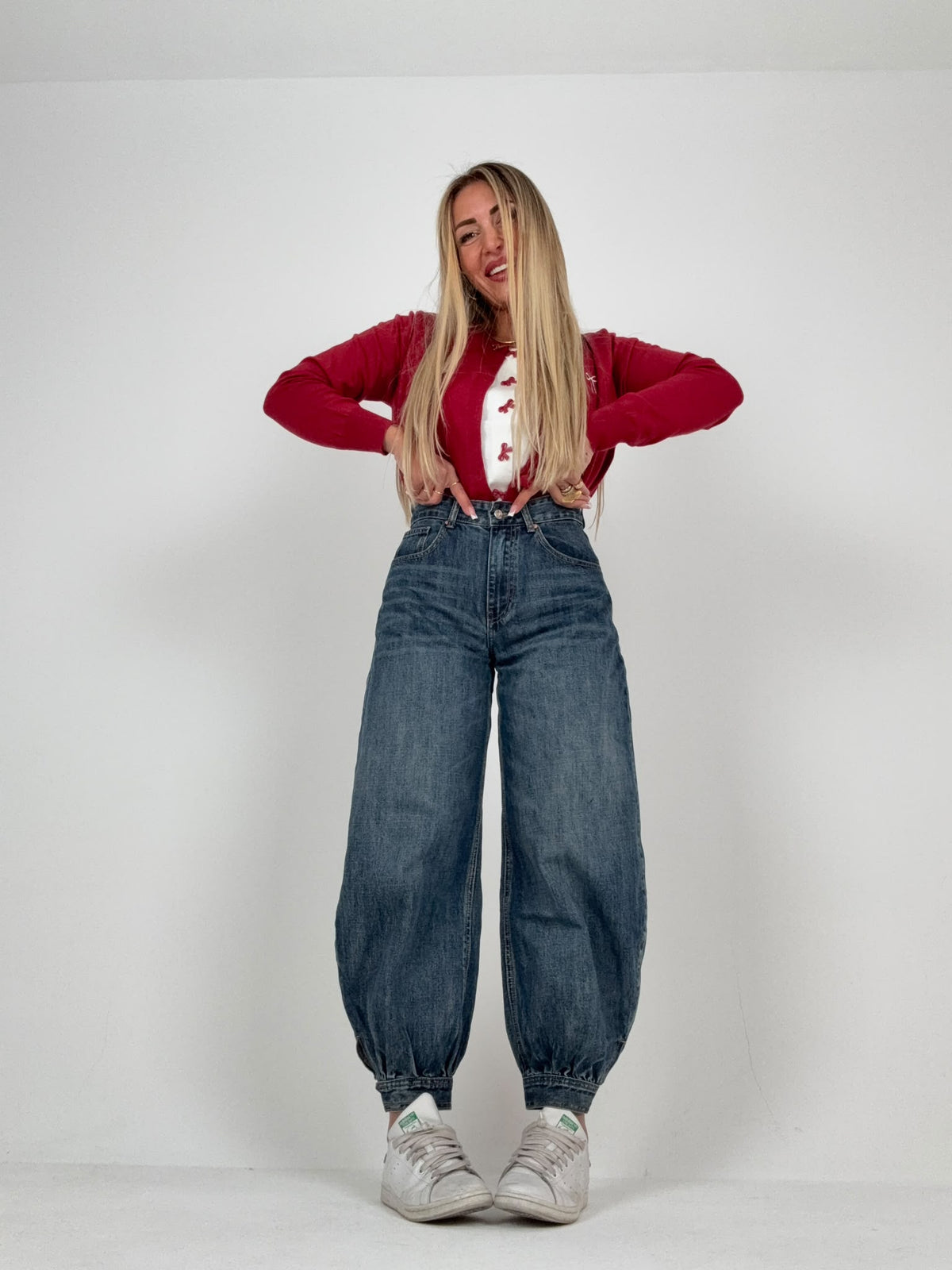 Jeans Balloon Bottoncino ♥