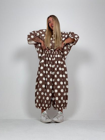 Pantalone Polka Marrò ♥