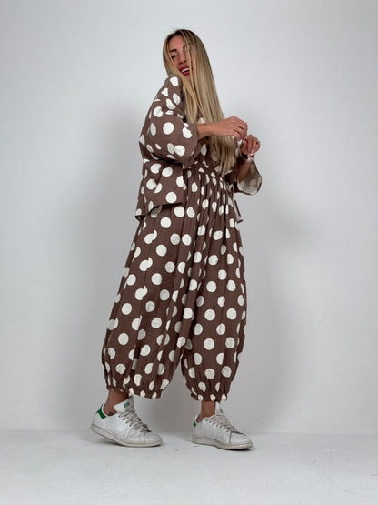 Pantalone Polka Marrò ♥