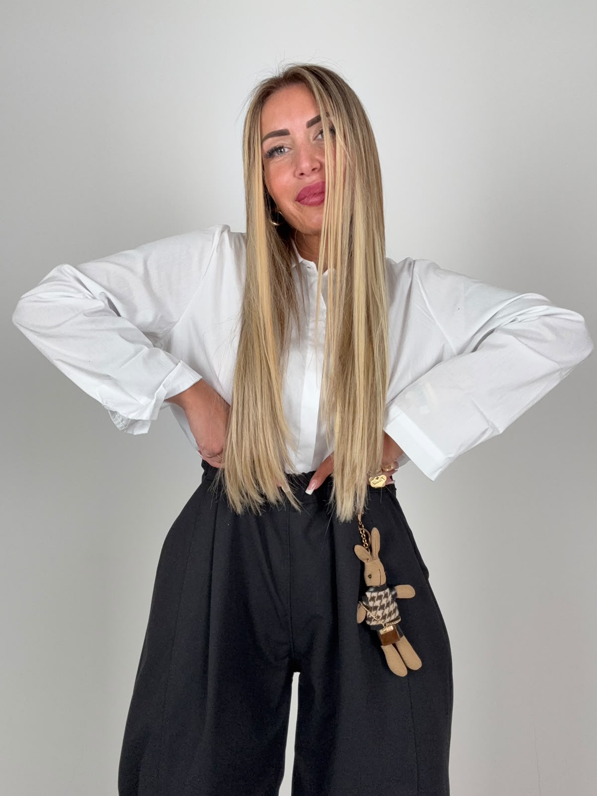 Pantalone Bunny Pocket Nero ♥