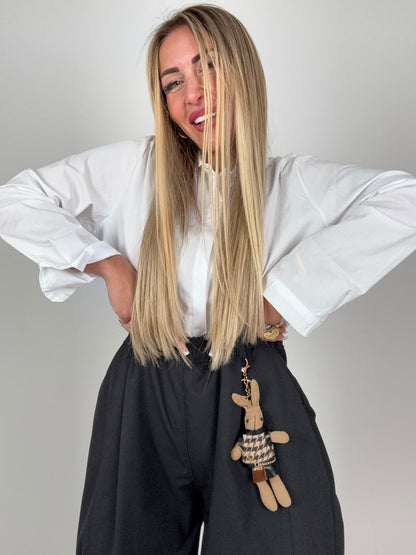 Pantalone Bunny Pocket Nero ♥
