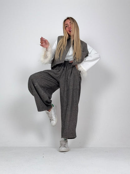 Pantalone Grigio In Love ♥