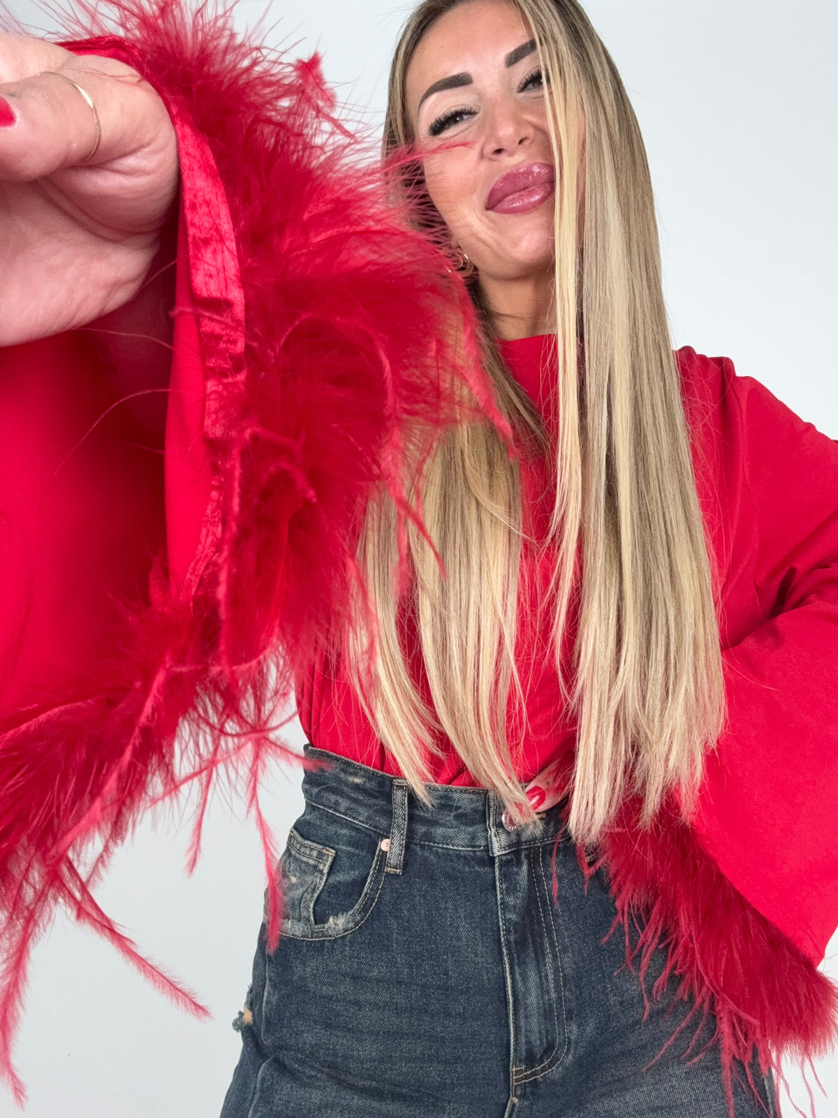 Maglia Piumè Rossa Soft ♥