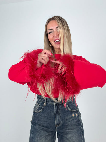 Maglia Piumè Rossa Soft ♥