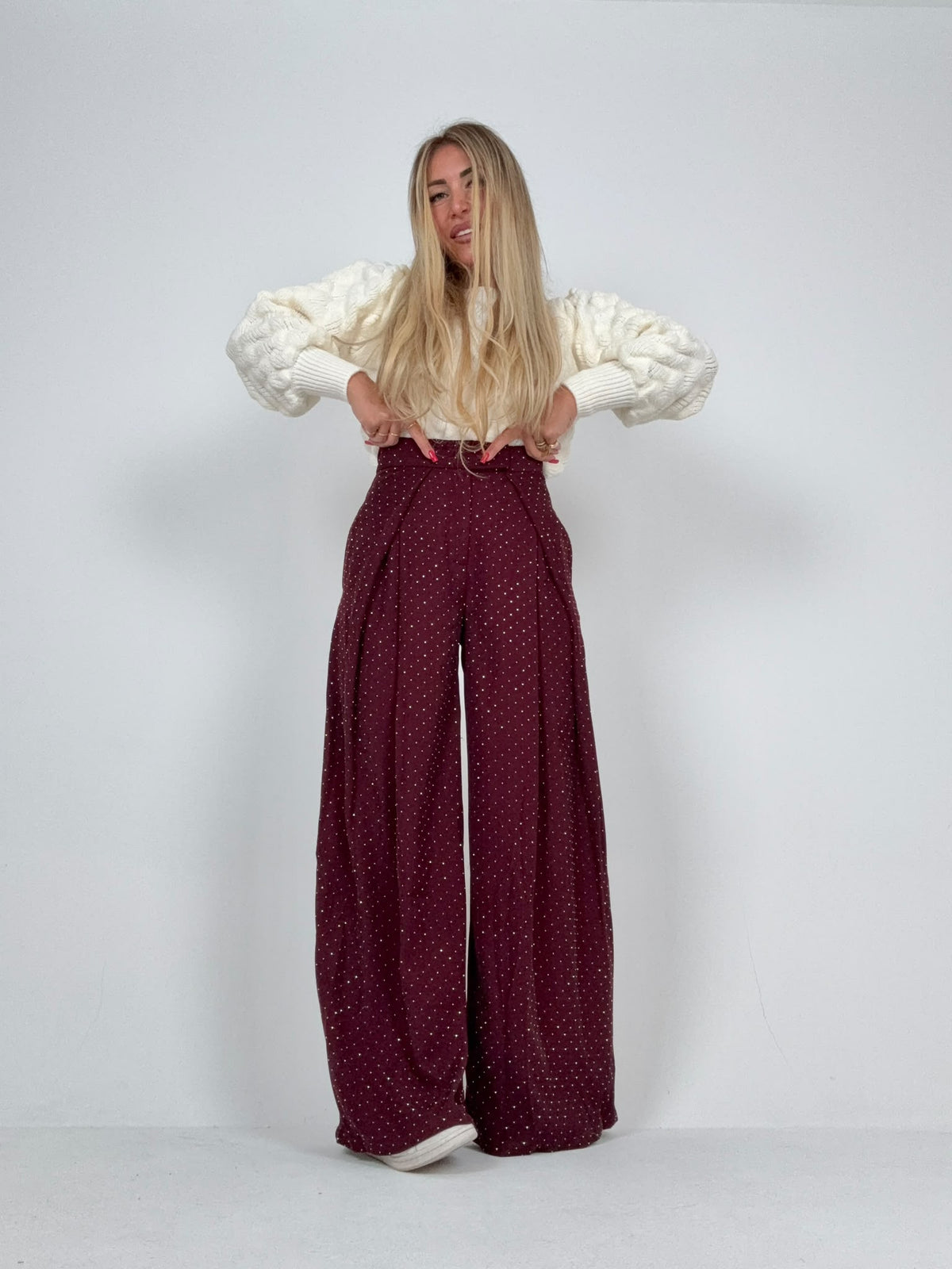 Pantalone Bon Bon Chic Bordo ♥