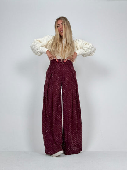 Pantalone Bon Bon Chic Bordo ♥