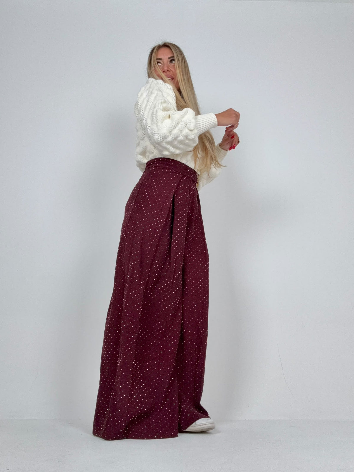 Pantalone Bon Bon Chic Bordo ♥