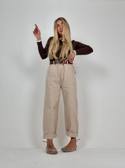Pantaloni Beige Ludmilla ♥