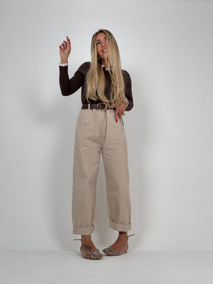 Pantaloni Beige Ludmilla ♥
