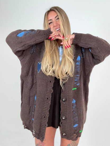 Cappottino Cardigan Heart Denim ♥