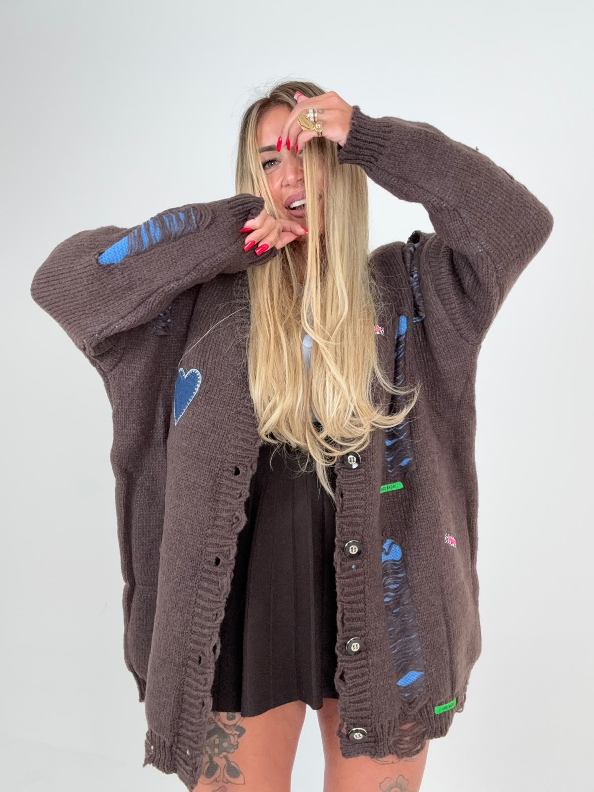 Cappottino Cardigan Heart Denim ♥