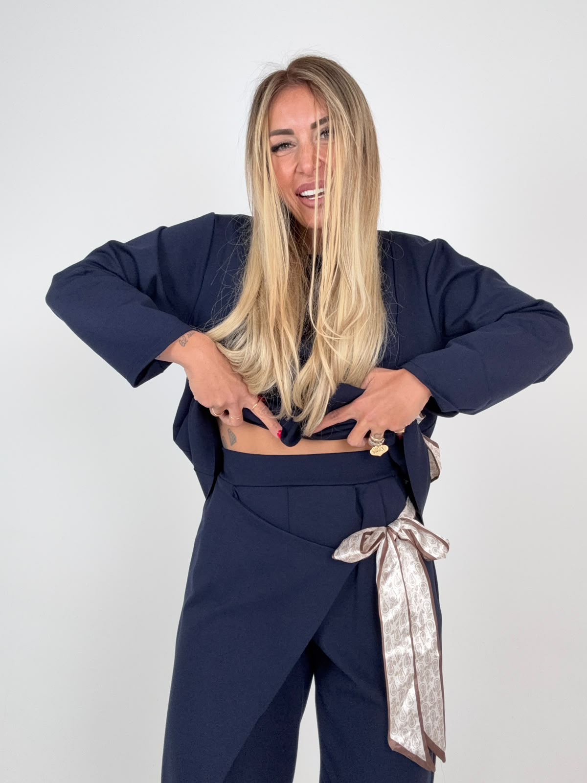 Coordinato Foulard Gym Blu ♥