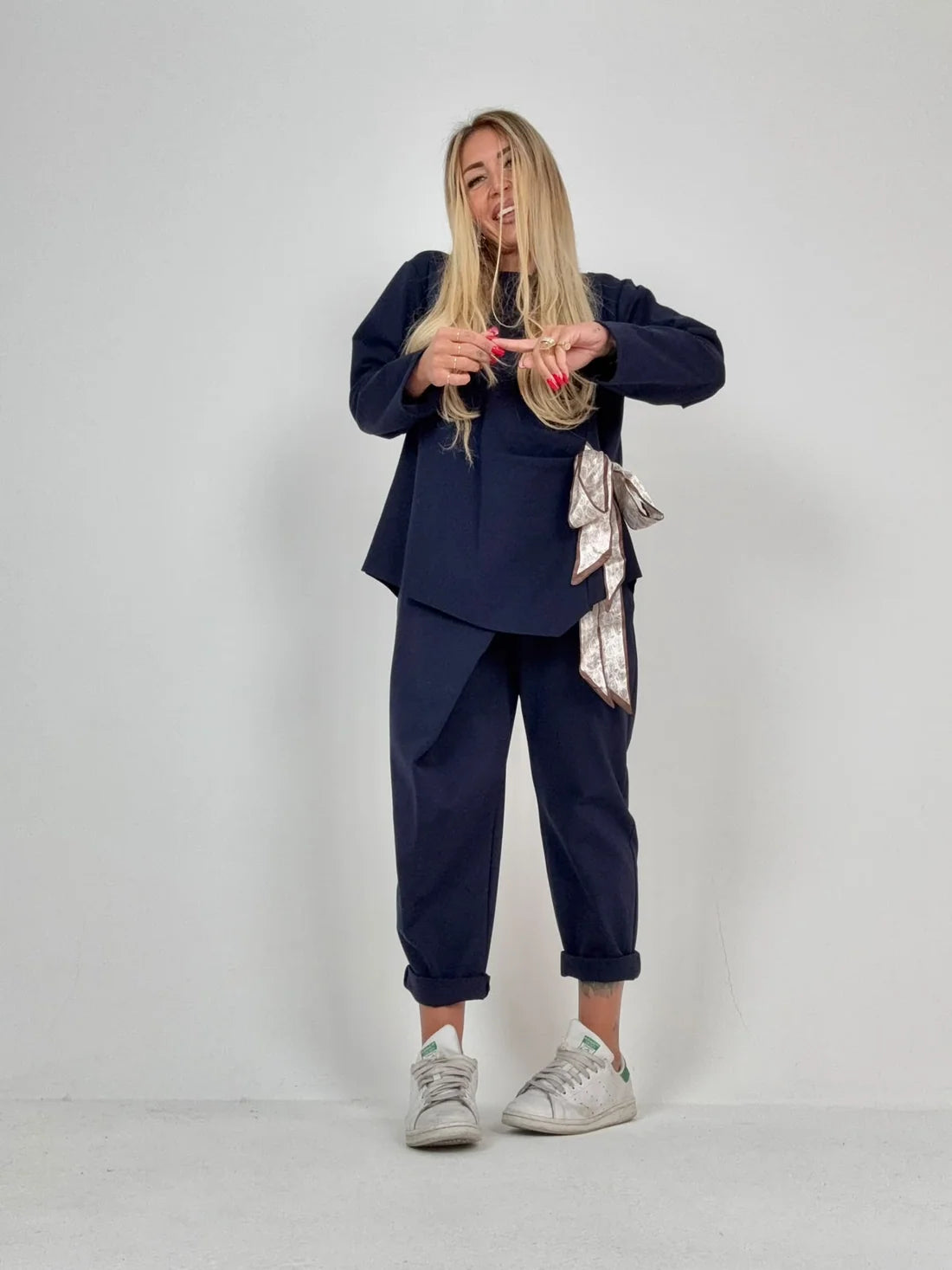 Coordinato Foulard Gym Blu ♥