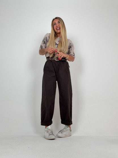 Pantaloni Marrone Ludmilla ♥