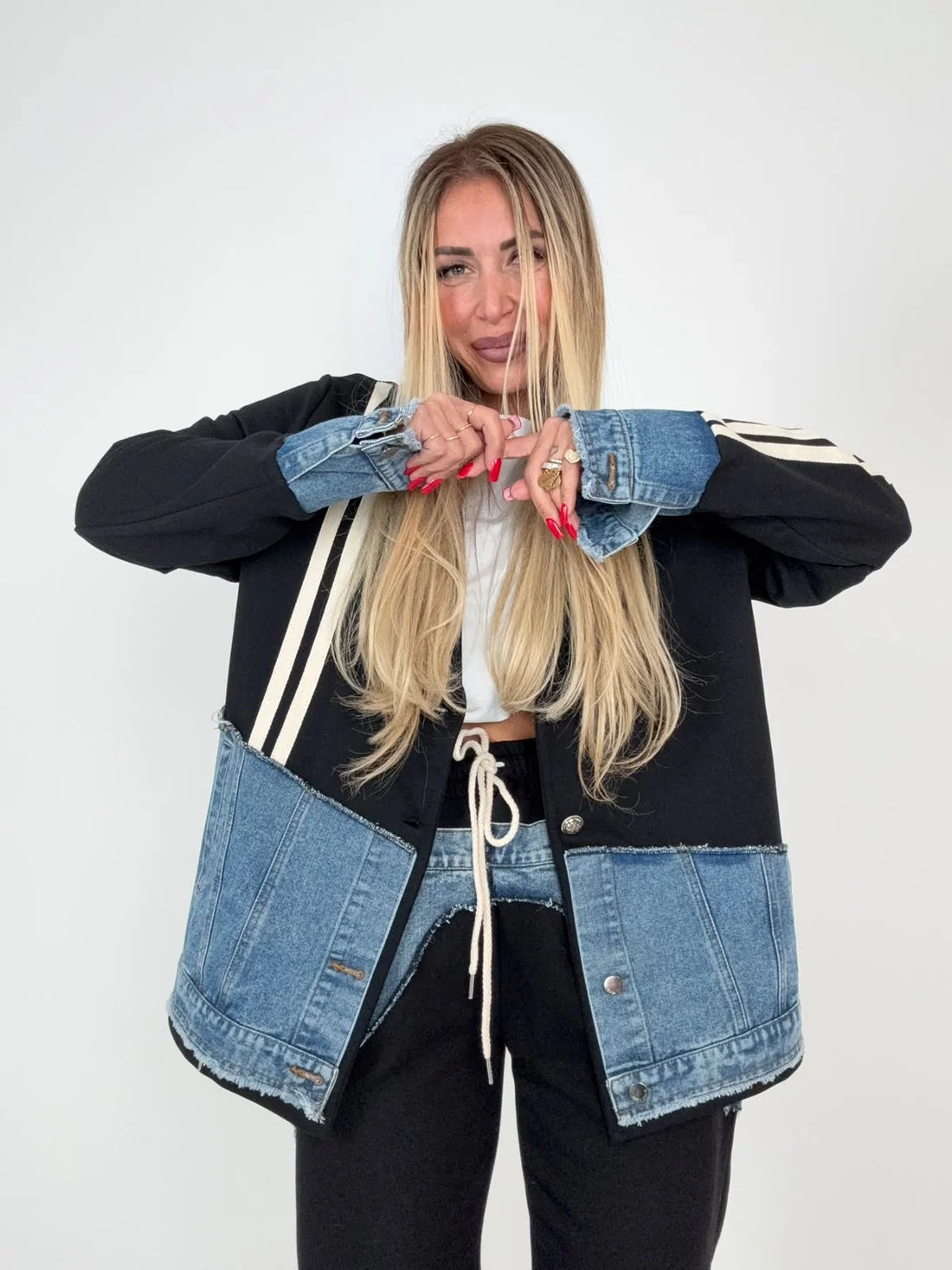 Coordinato Denim Vibes Nero ♥
