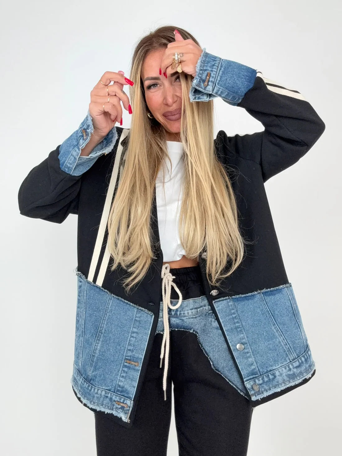 Coordinato Denim Vibes Nero ♥