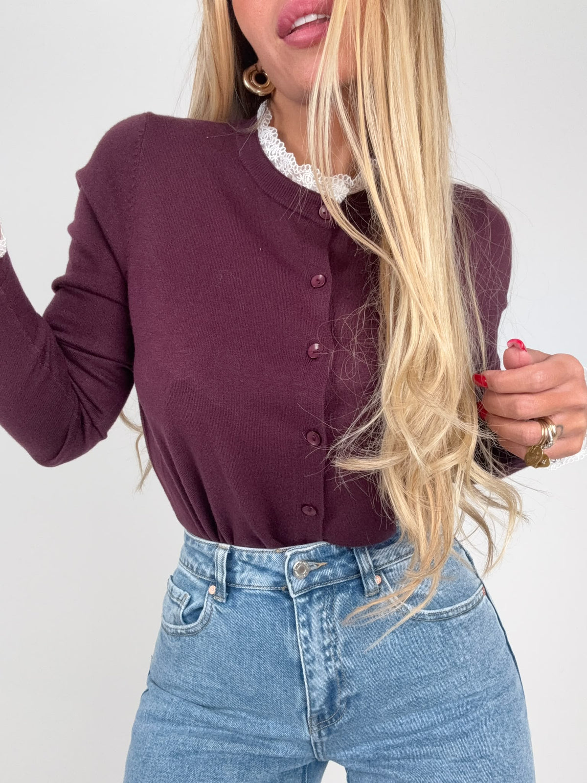Maglia Serafina Prugna Shabby ♥