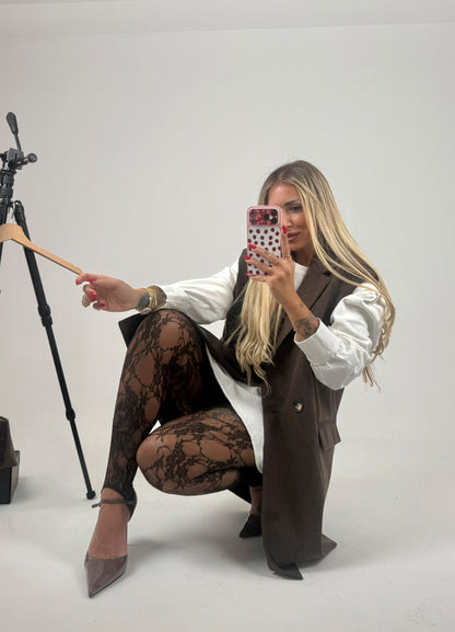 Leggins Merletto Marrò ♥