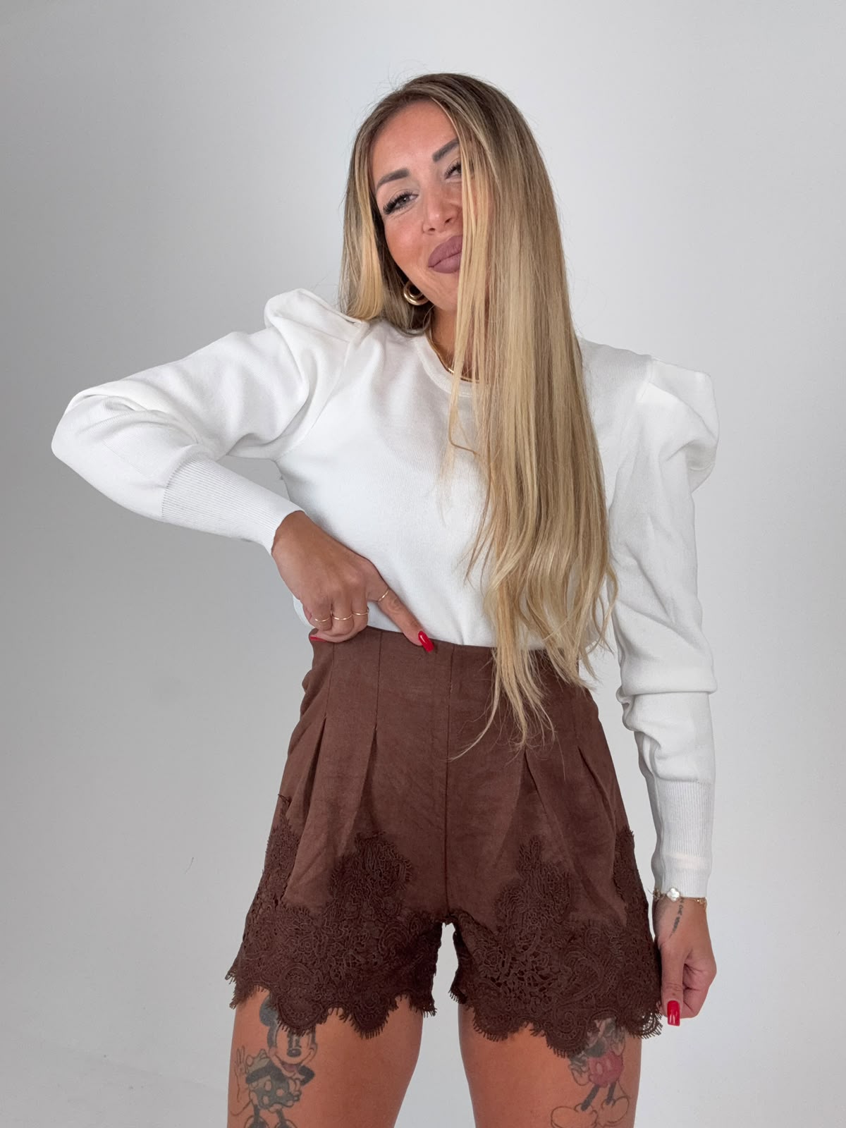 Pantaloncini In Vellutino Marrò ♥