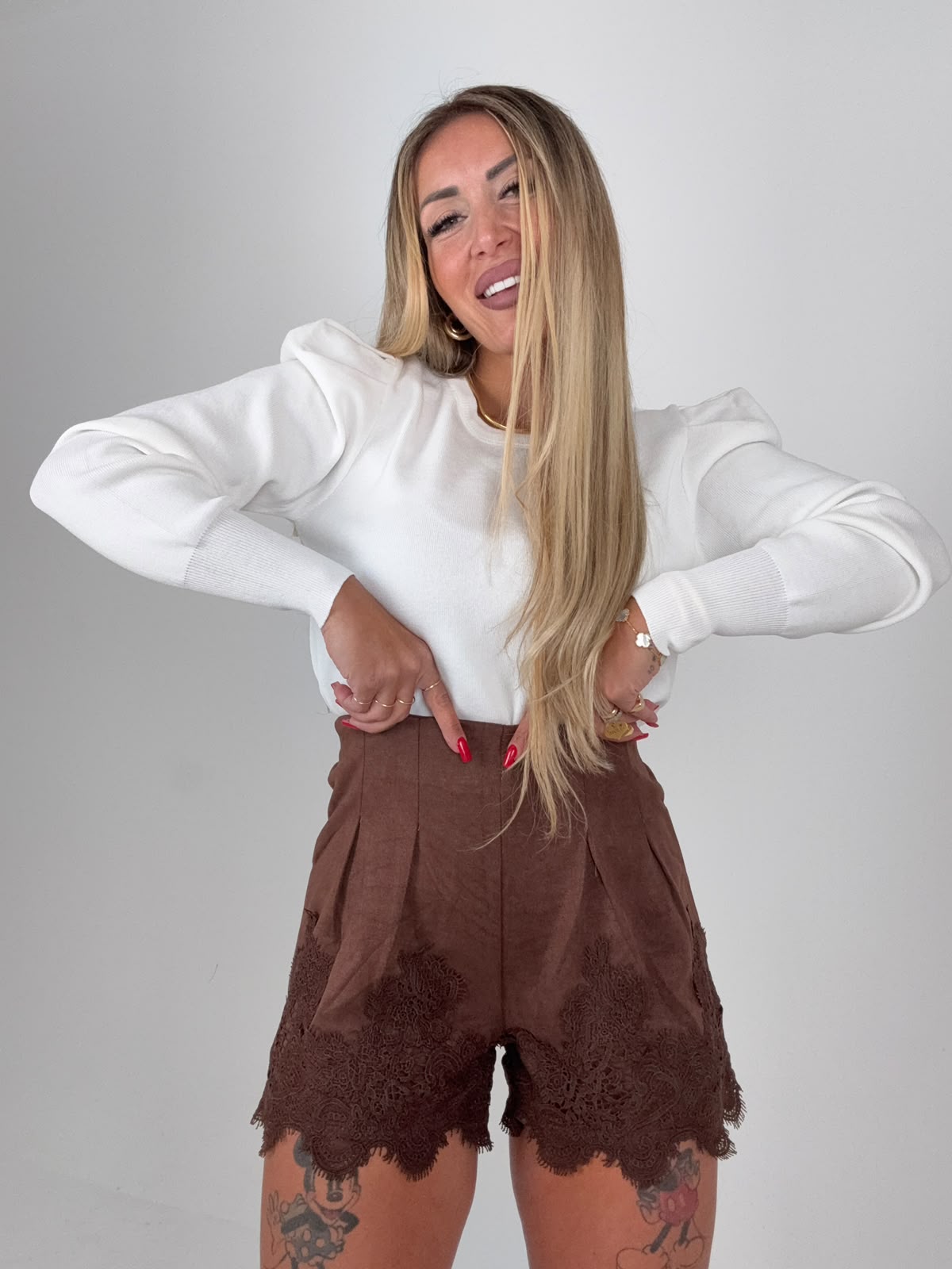 Pantaloncini In Vellutino Marrò ♥