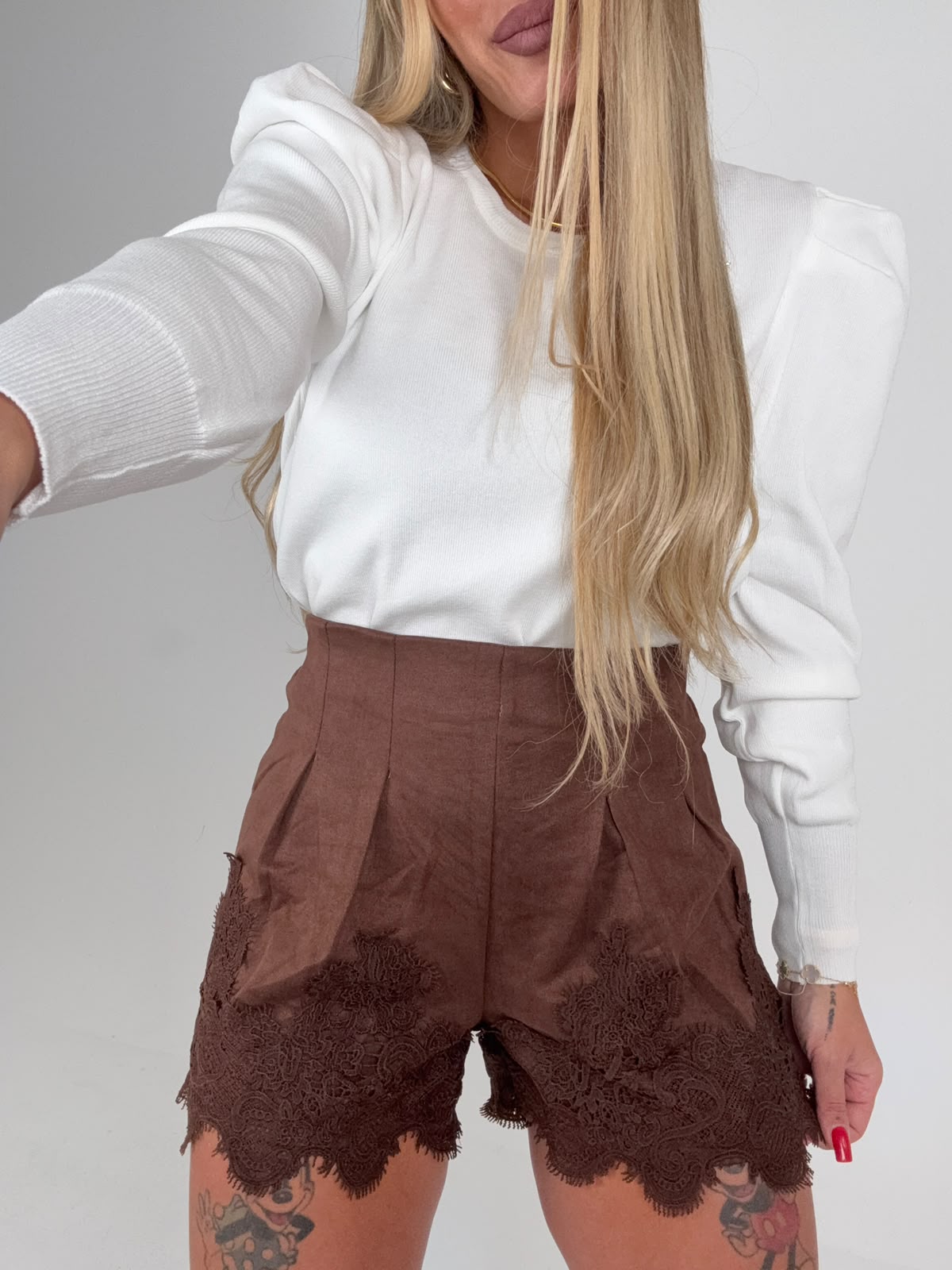 Pantaloncini In Vellutino Marrò ♥