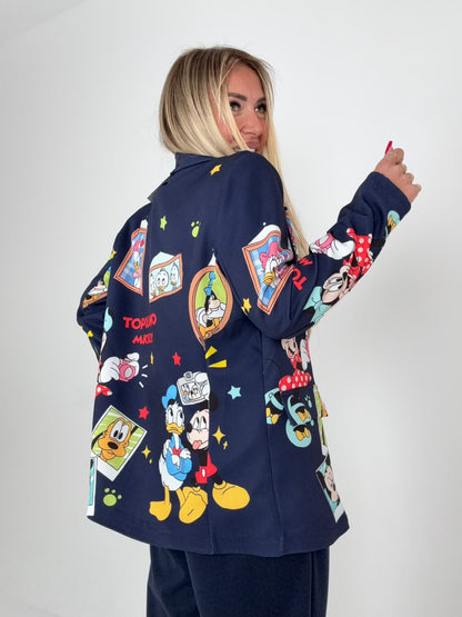 Giacca Cartoon In Love Blu Navy ♥