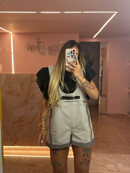 La Salopette Bellissima In Denim Grey ♥