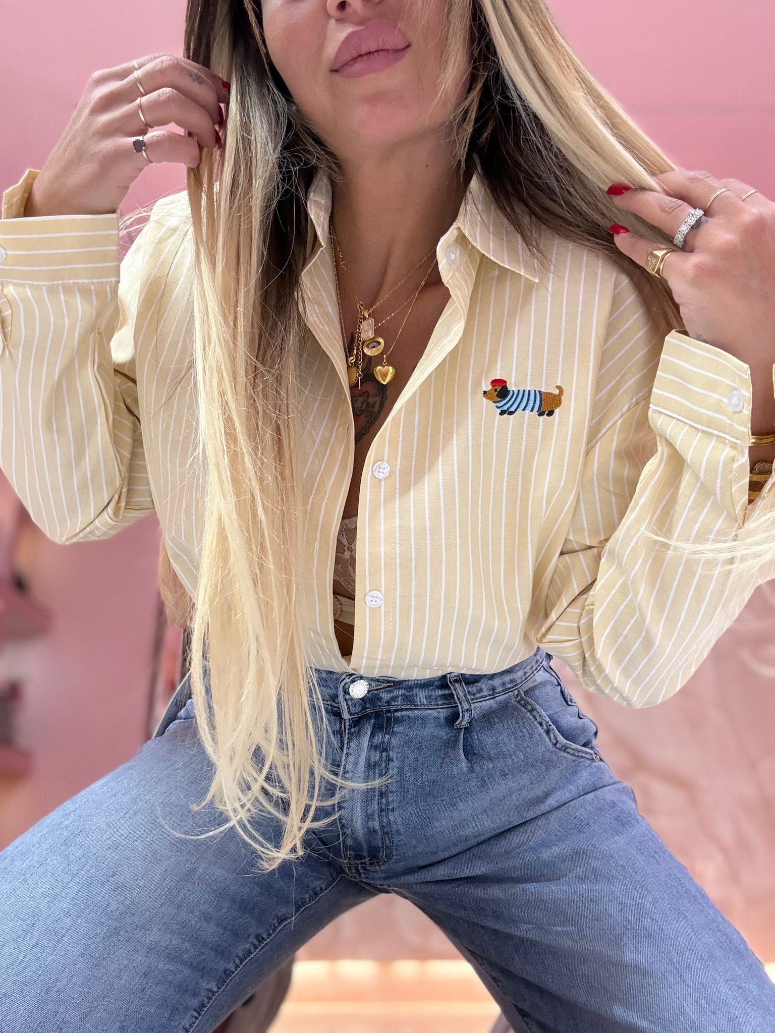 Camicia Per Bassotte Gialla ♥