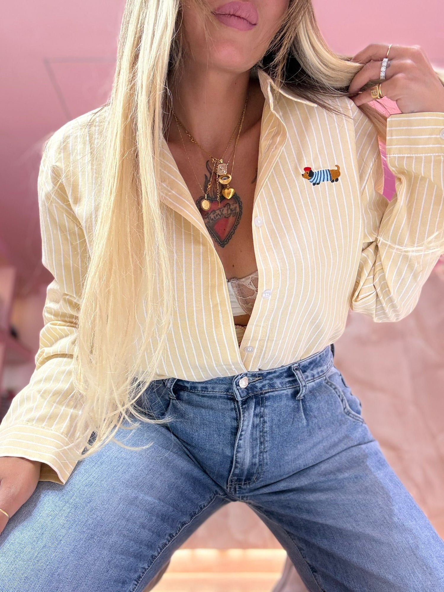 Camicia Per Bassotte Gialla ♥
