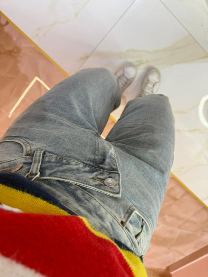 Jeans Asimmetrico Mood Zara ♡