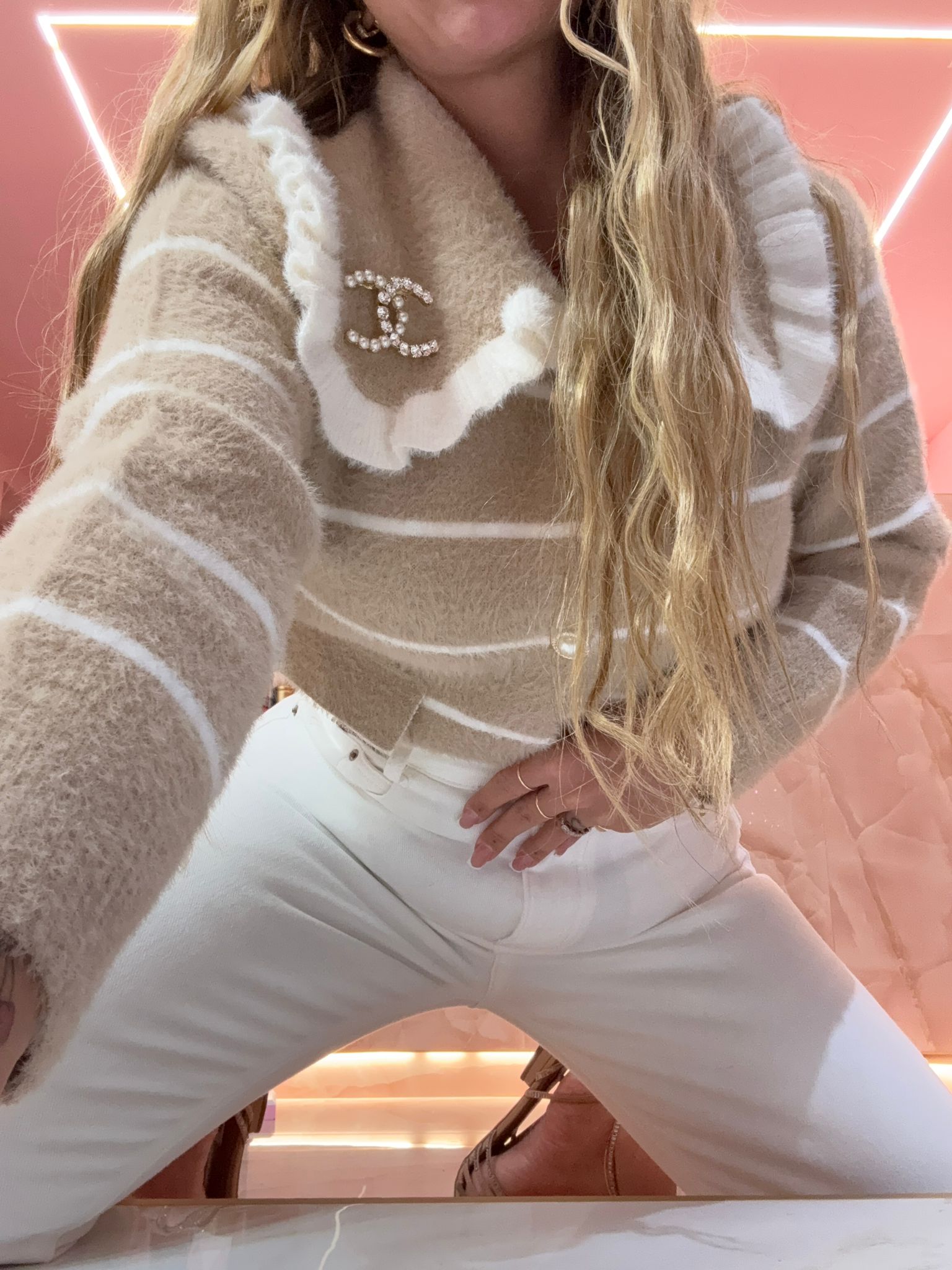 Spilla CC Strass &amp; Perle  ♥