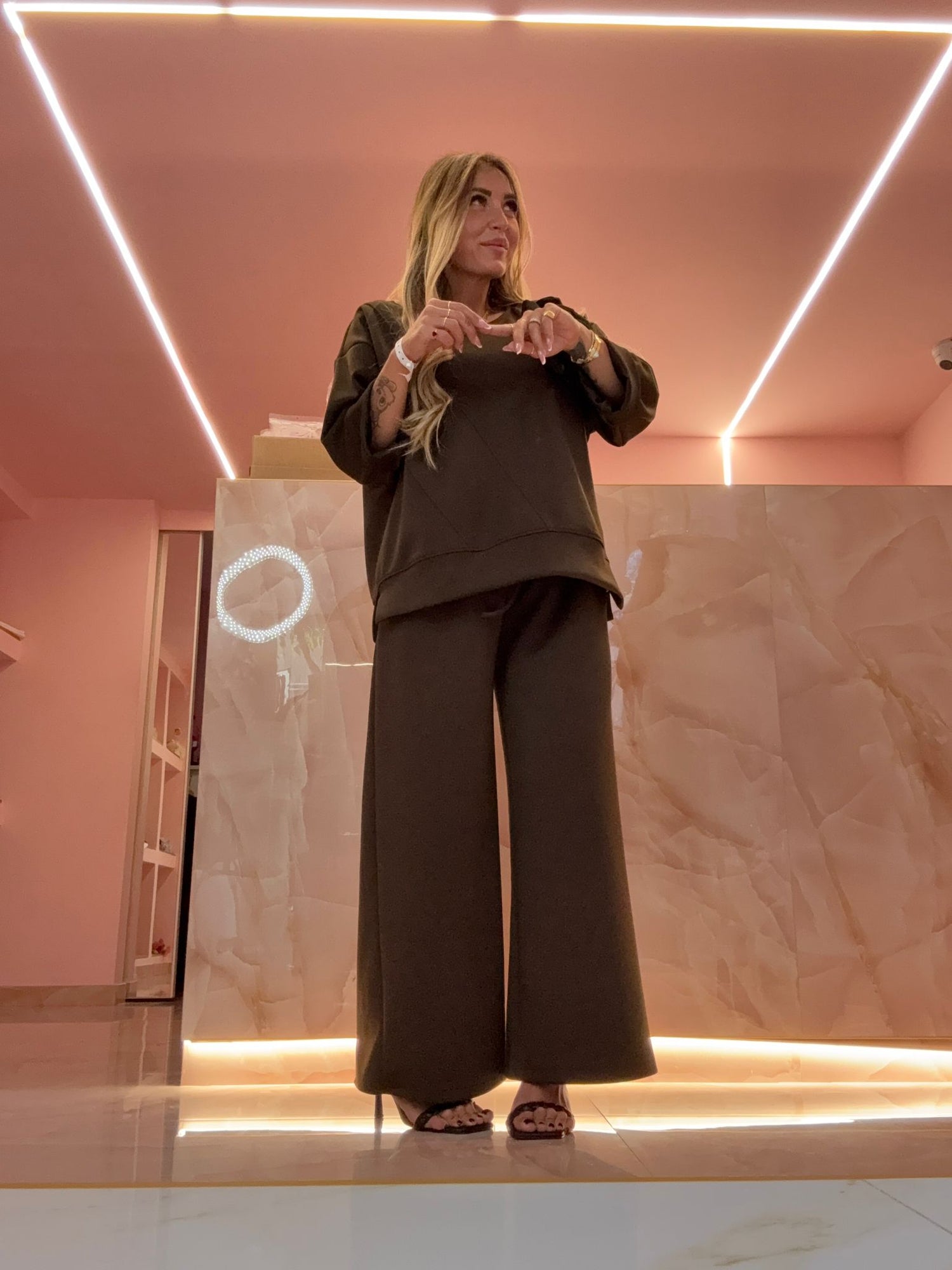 Coordinato Peonia Marrone ♥