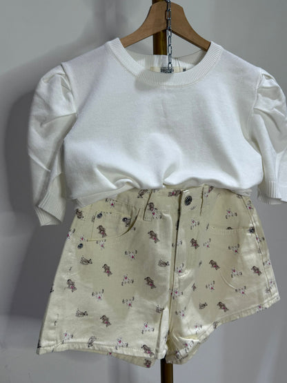 Pantaloncino Orsetto Beige  ♥