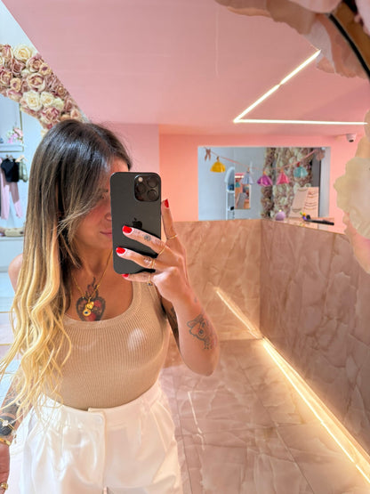 Canotta Glitter Sabbia ♥