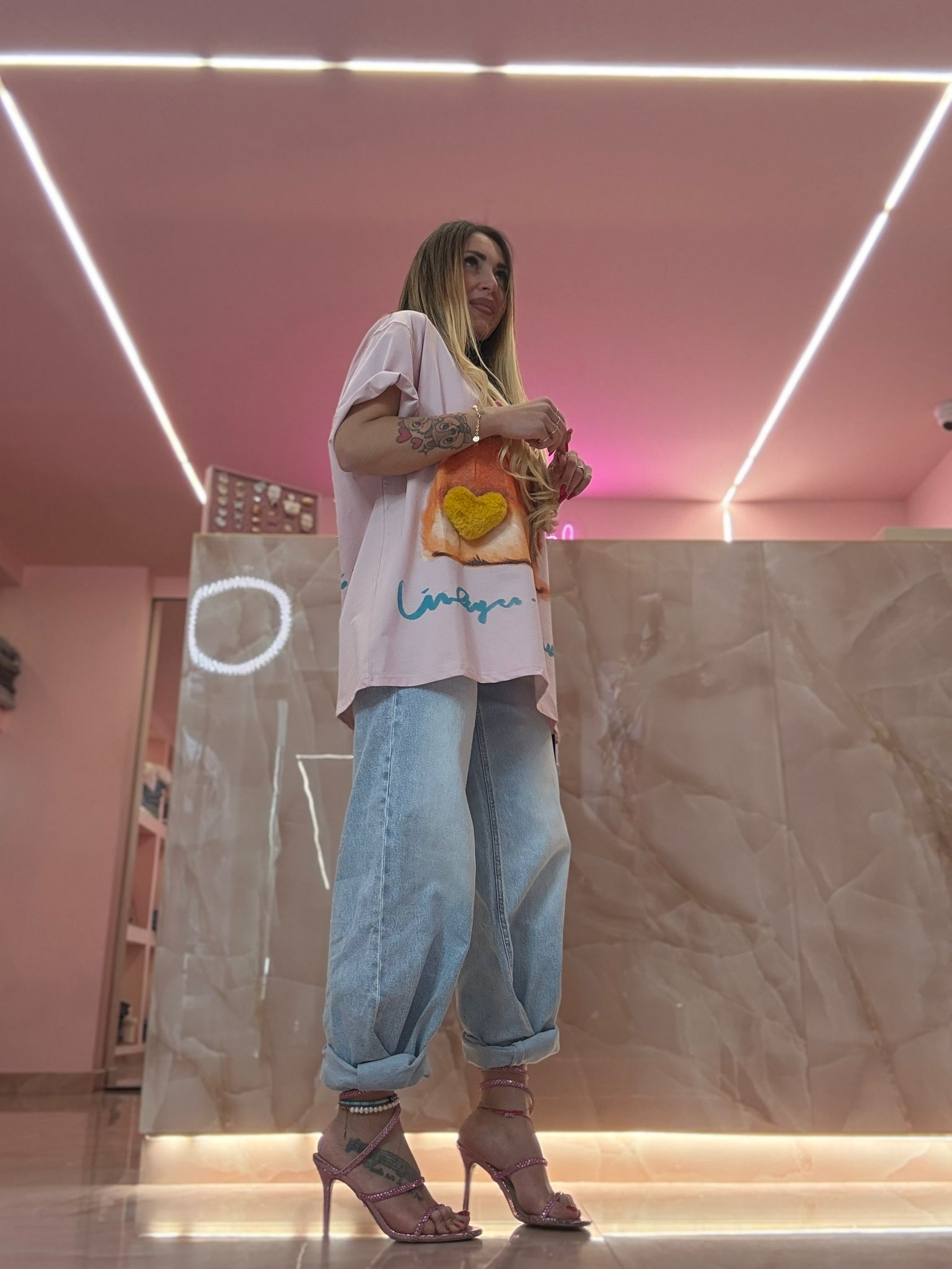 Shirt Bau Rosa Collarino ♥