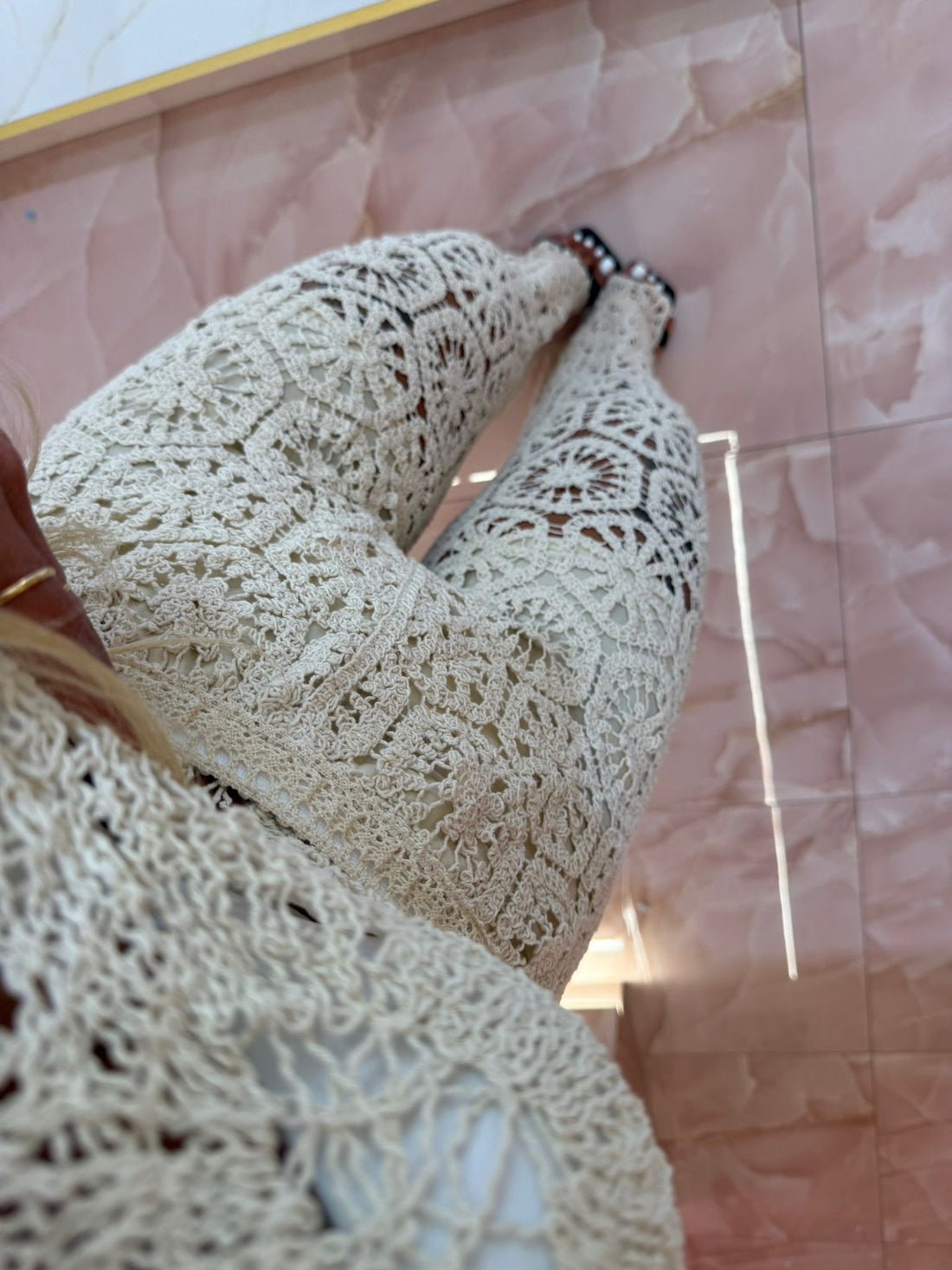 Pantalone Merlettiamo Beige ♥