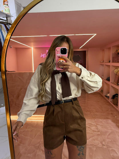 Pantaloncini In Camoscio