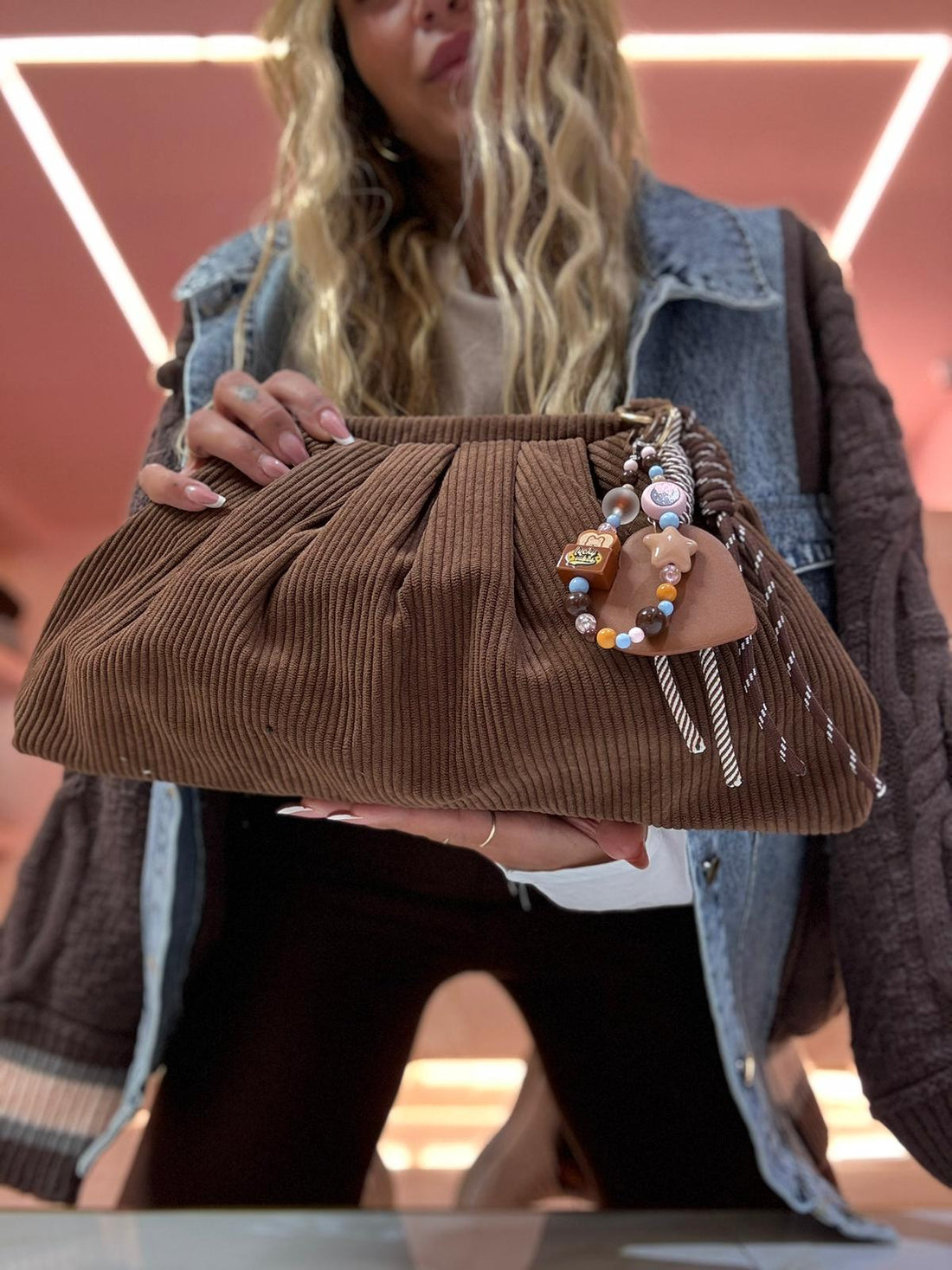 Borsello Pasticcio Vellutino Marrone ♥