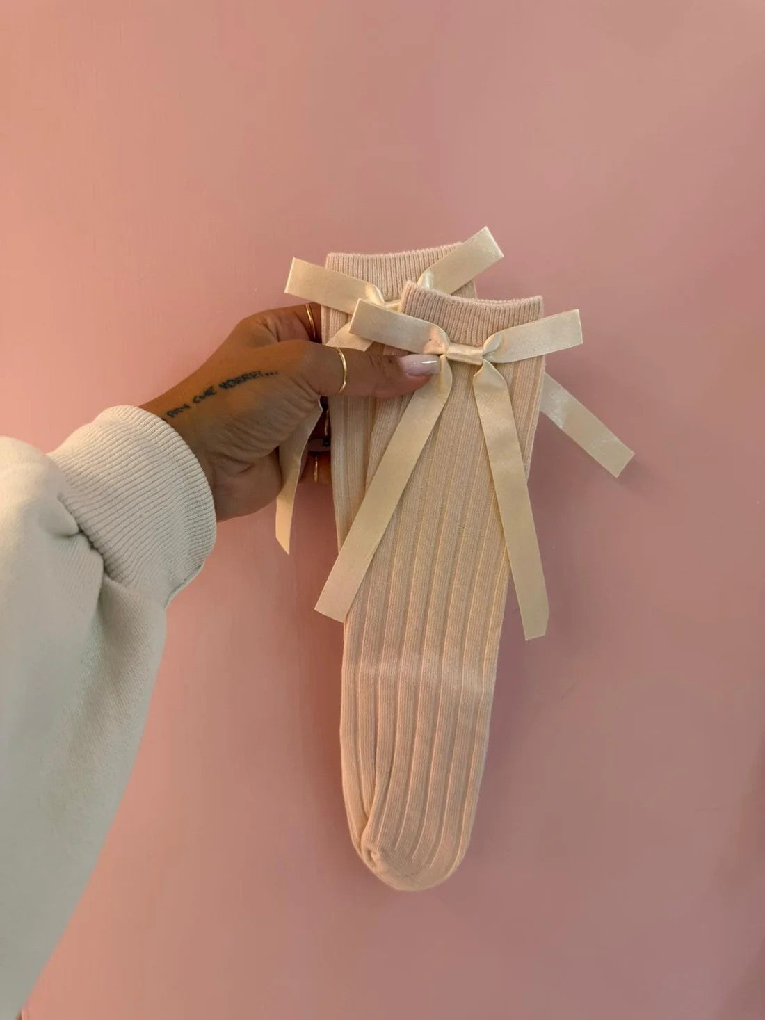 Calzini Un Fiocco Burro ♥