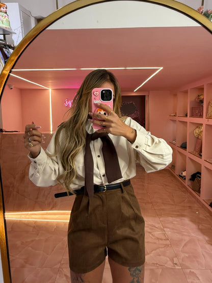 Pantaloncini In Camoscio