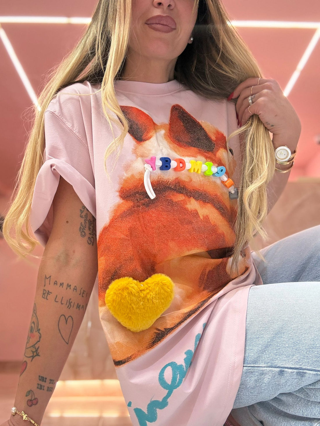 Shirt Bau Rosa Collarino ♥