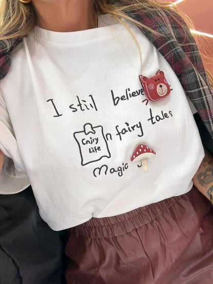 Shirt Funghetto Bianca ♥