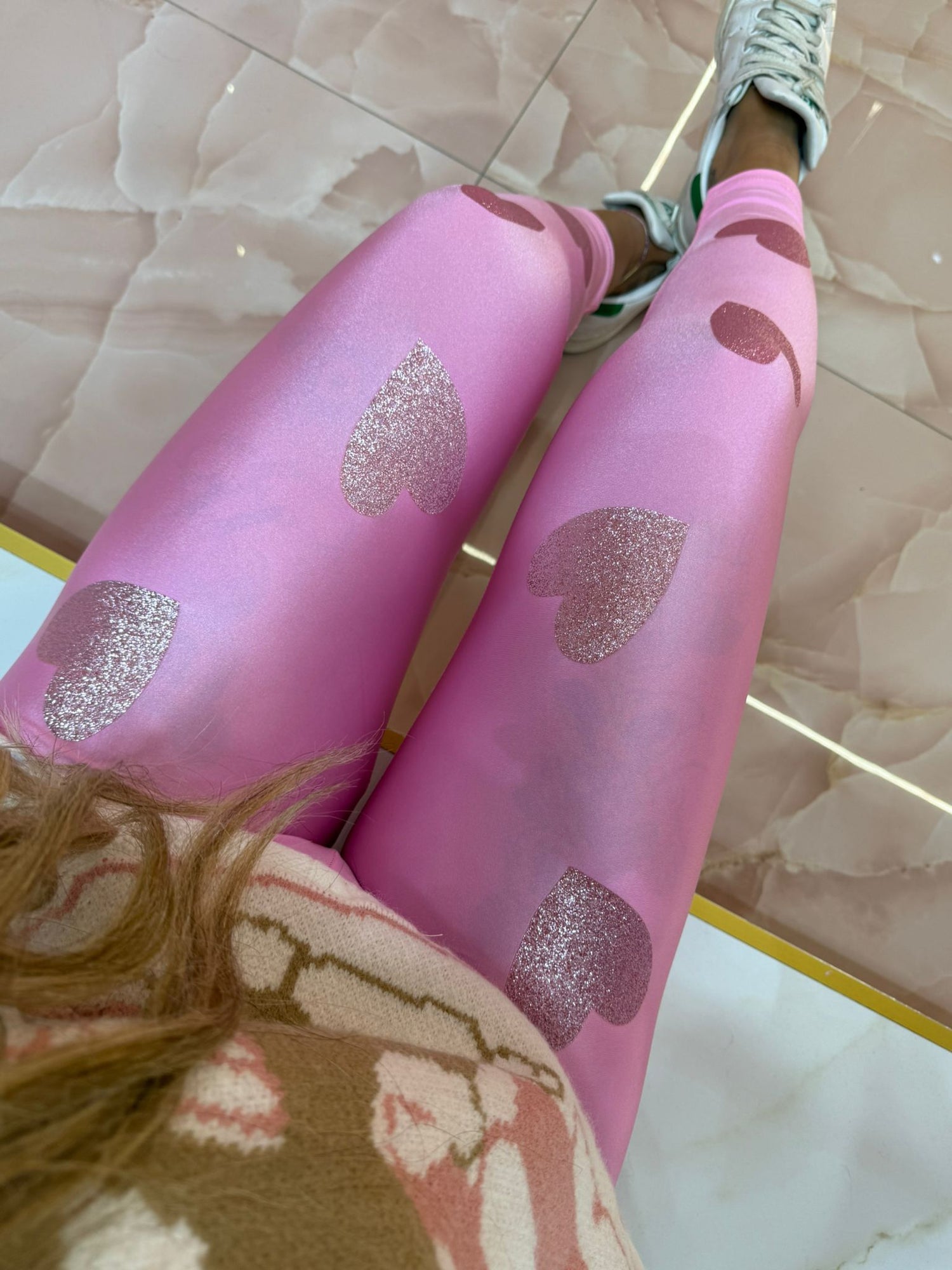 Legging Cuori Rosa Base Rosa ♥