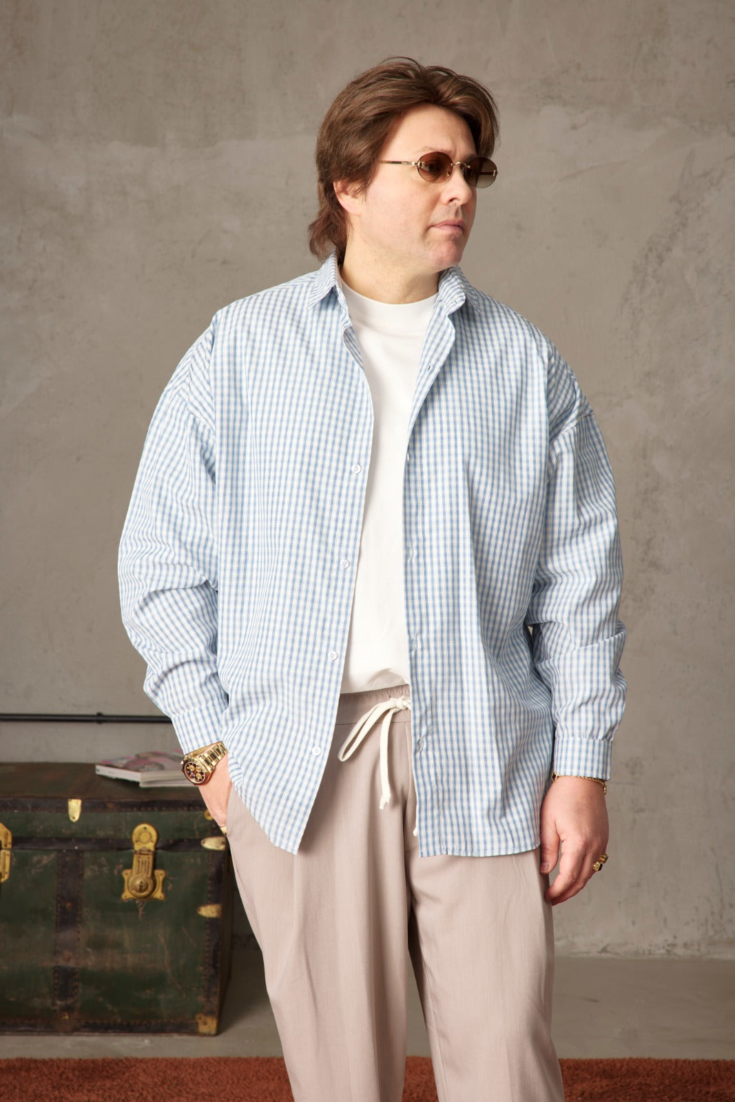 Camicia Quadretti Polvere Man  ♥