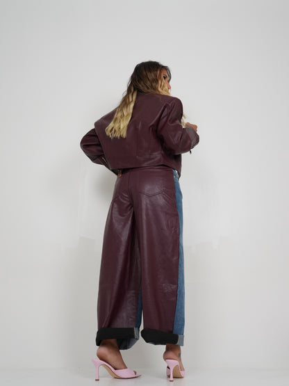 Jeans Double Bordeaux ♥